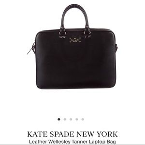 KATE ♠️ Spade Wellesley Tanner leather Laptop Bag